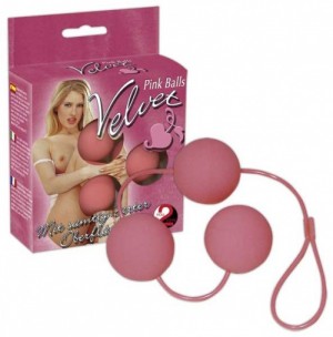 518158 Шарики вагинальные тройка Velvet Pink Balls